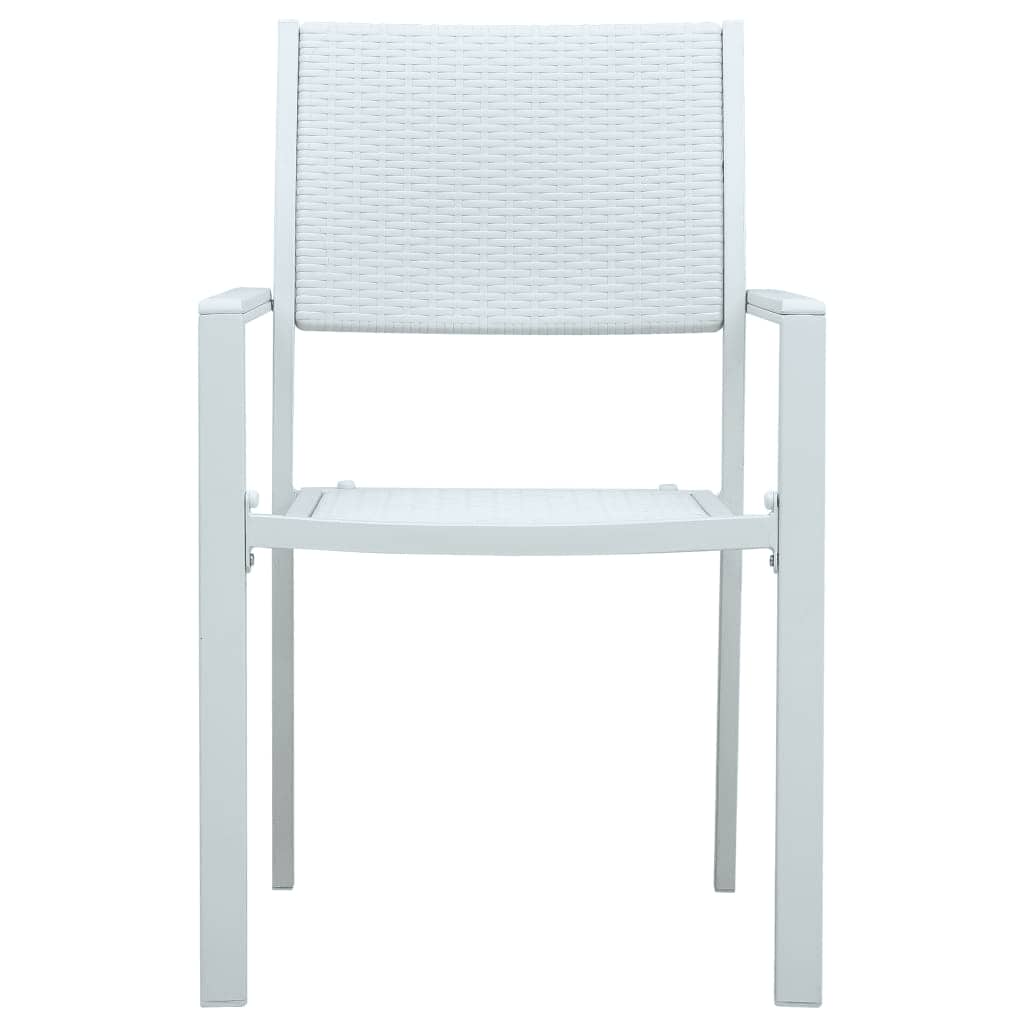 vidaXL 5 Piece Garden Dining Set White