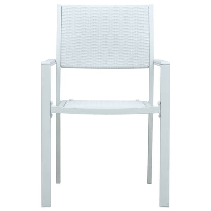 vidaXL 5 Piece Garden Dining Set White