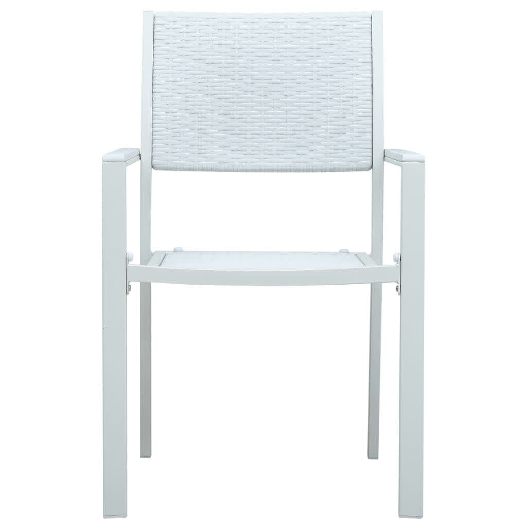 vidaXL 9 Piece Garden Dining Set White