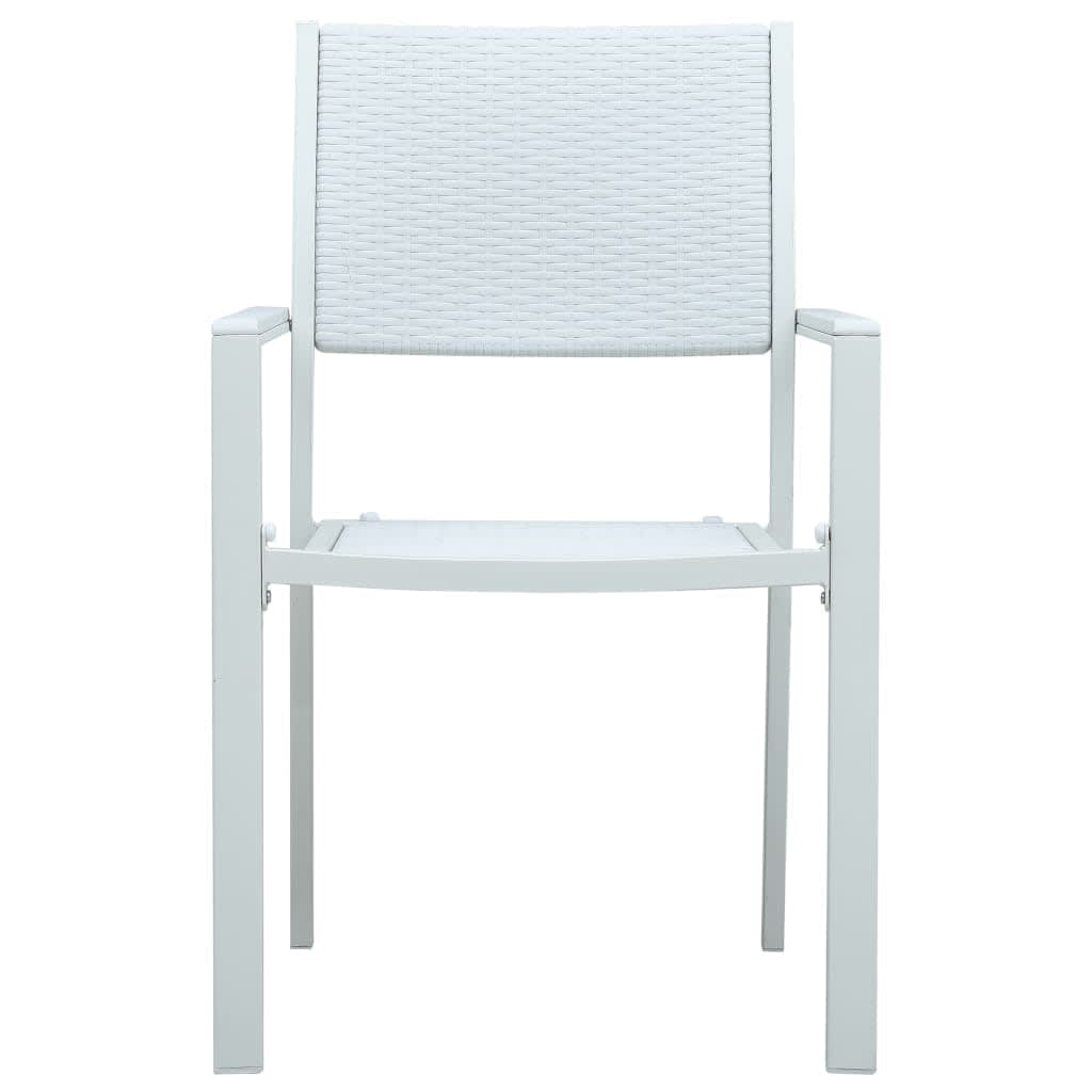 vidaXL 5 Piece Garden Dining Set White