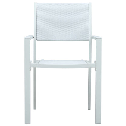 vidaXL 5 Piece Garden Dining Set White