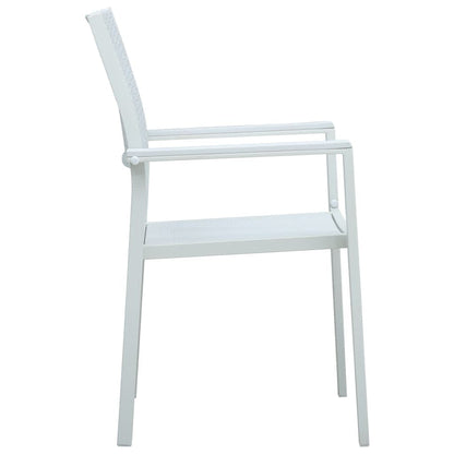 vidaXL 5 Piece Garden Dining Set White