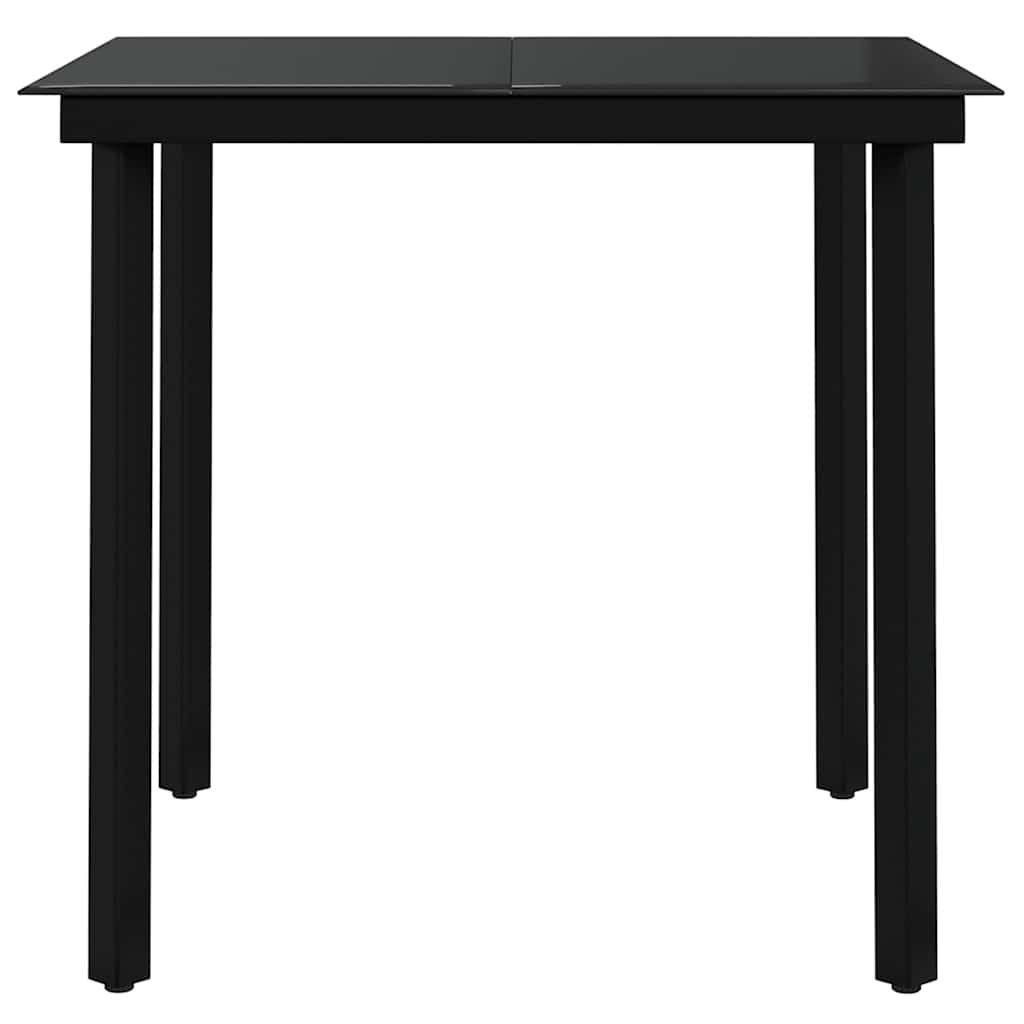 vidaXL 3 Piece Outdoor Dining Set Black