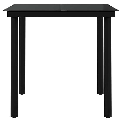 vidaXL 3 Piece Outdoor Dining Set Black