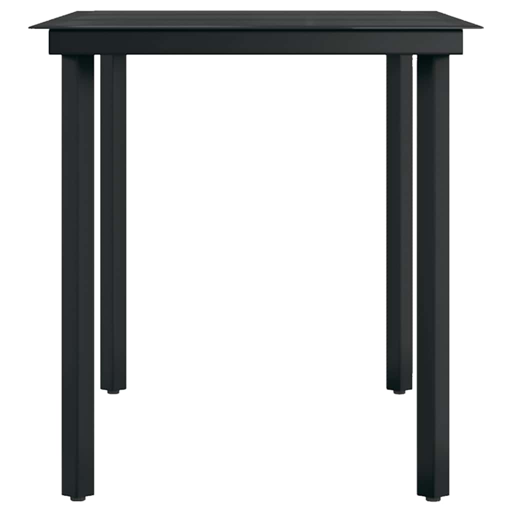 vidaXL 5 Piece Outdoor Dining Set Black
