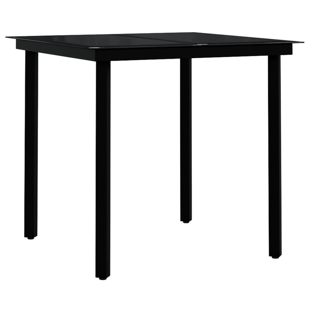 vidaXL Garden Dining Set | Brown and black