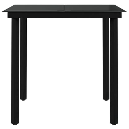 vidaXL Garden Dining Set | Brown and black