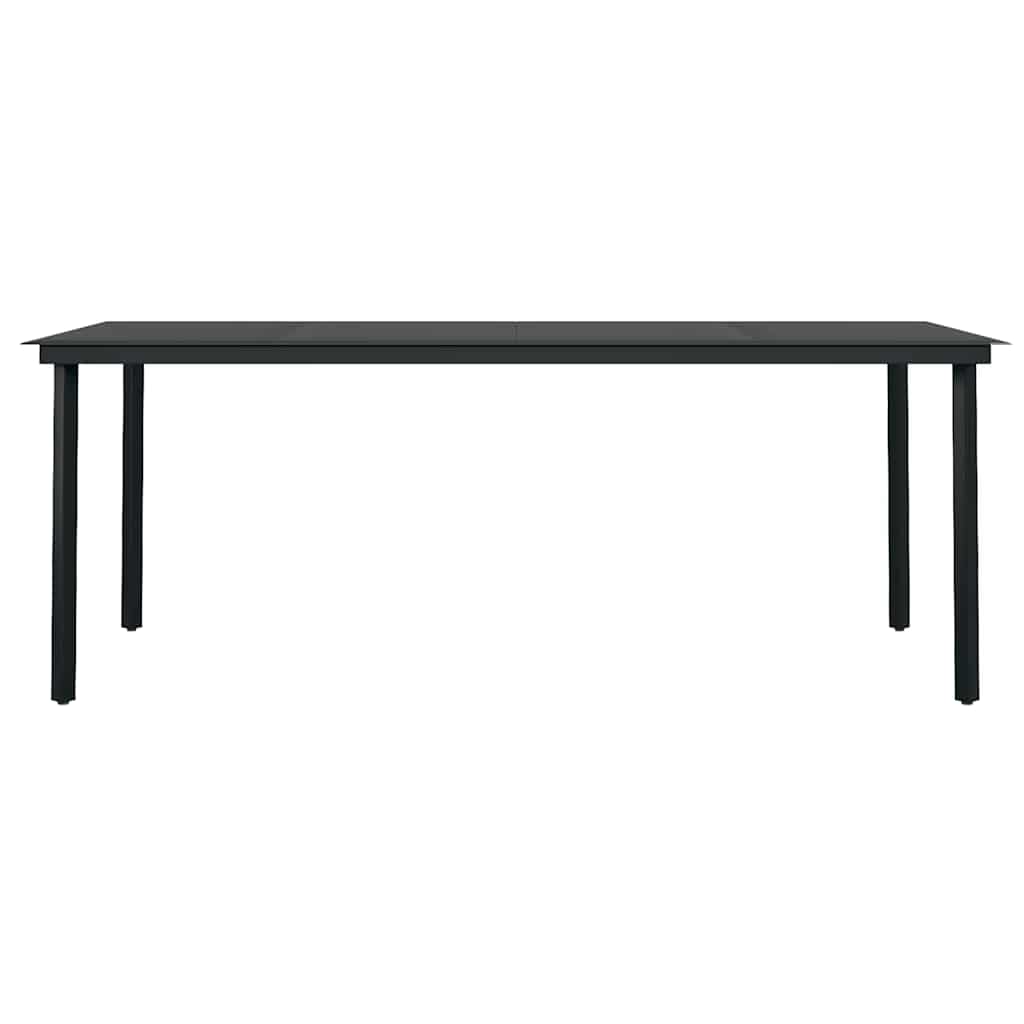 vidaXL 9 Piece Garden Dining Set Brown and Black