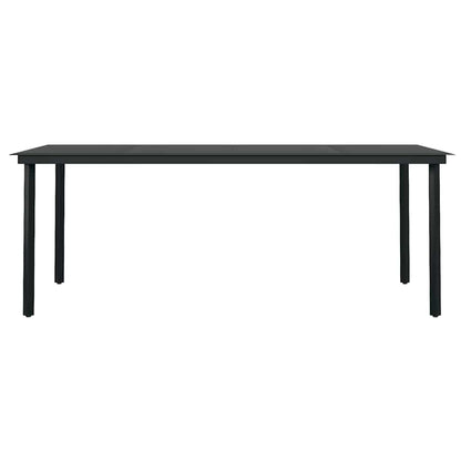 vidaXL 9 Piece Garden Dining Set Brown and Black