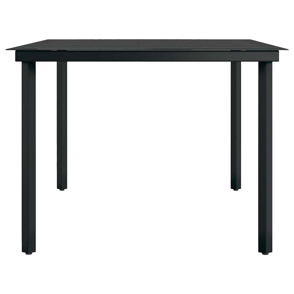 vidaXL 9 Piece Garden Dining Set Brown and Black