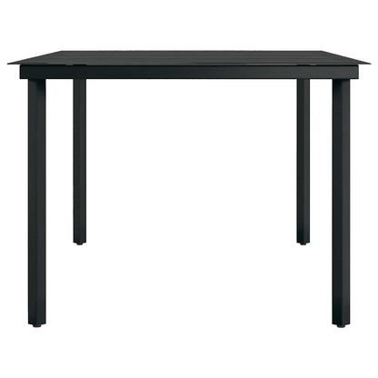 vidaXL 9 Piece Garden Dining Set Brown and Black