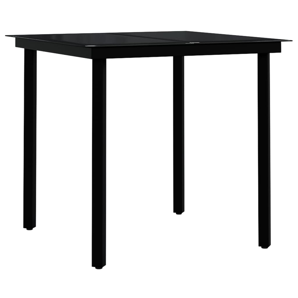 vidaXL Garden Dining Set | Grey and Black