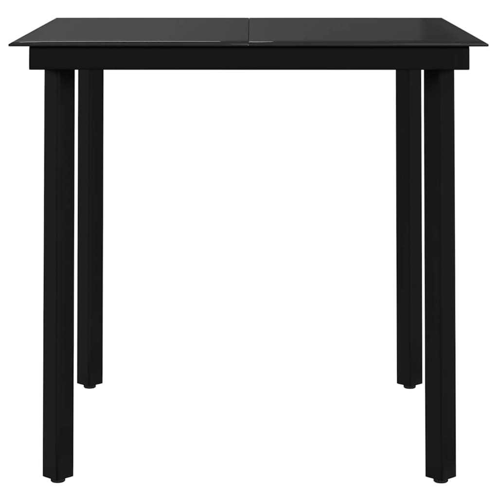 vidaXL Garden Dining Set | Grey and Black