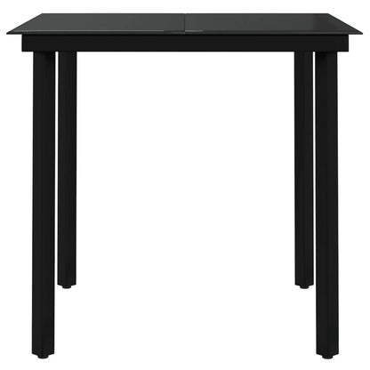 vidaXL Garden Dining Set | Grey and Black
