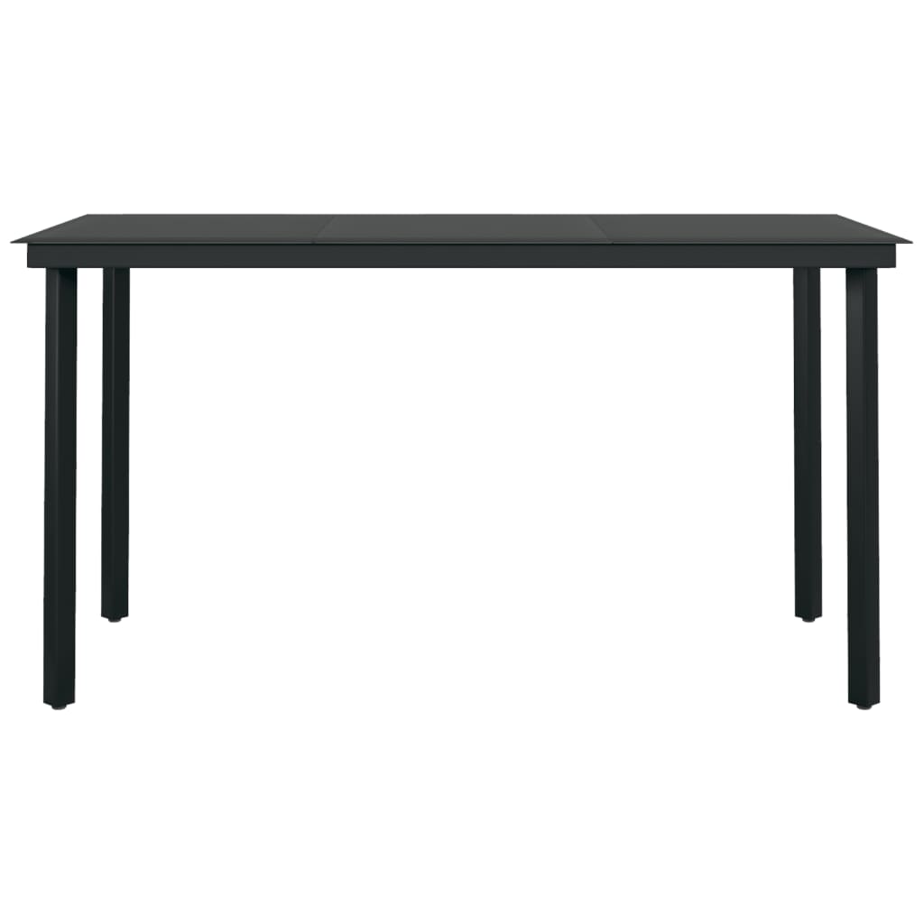 vidaXL Garden Dining Set | Grey and black