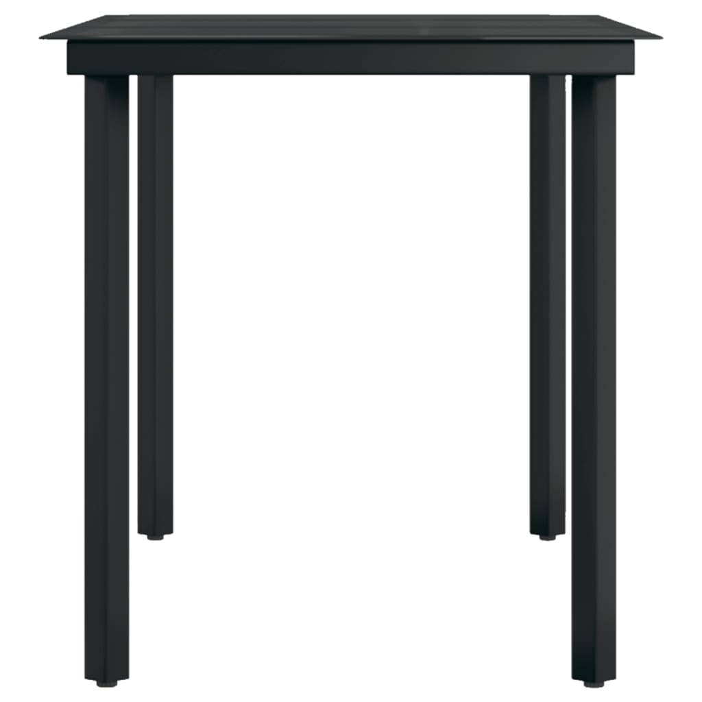 vidaXL Garden Dining Set | Grey and black