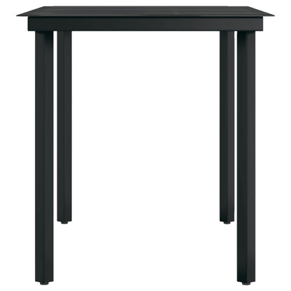 vidaXL Garden Dining Set | Grey and black