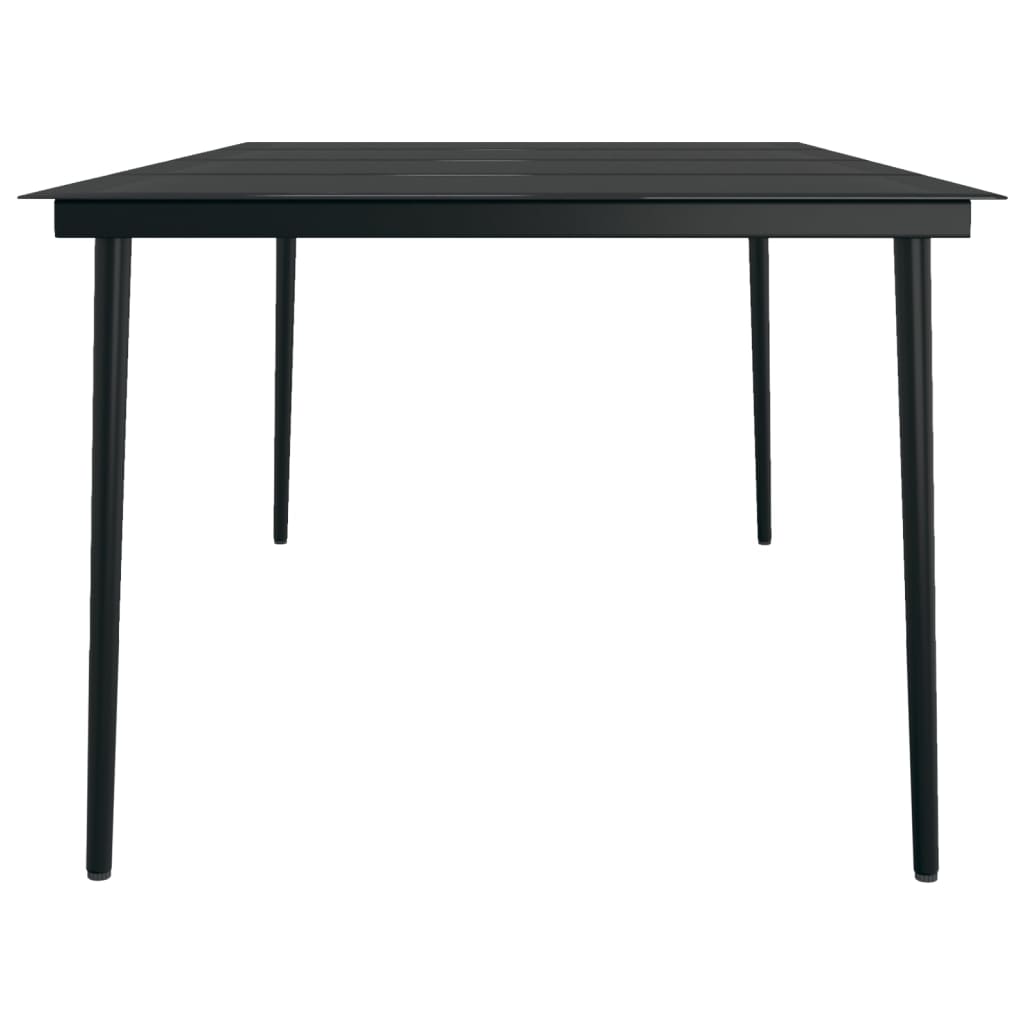 vidaXL Garden Dining Set | Black | PE rattan | Large | Durable