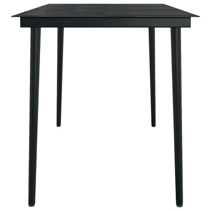 vidaXL 5 Piece Garden Dining Set Brown and Black