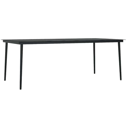 vidaXL 9 Piece Garden Dining Set Brown and Black