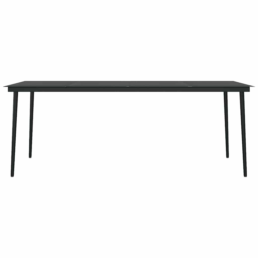 vidaXL 9 Piece Garden Dining Set Brown and Black