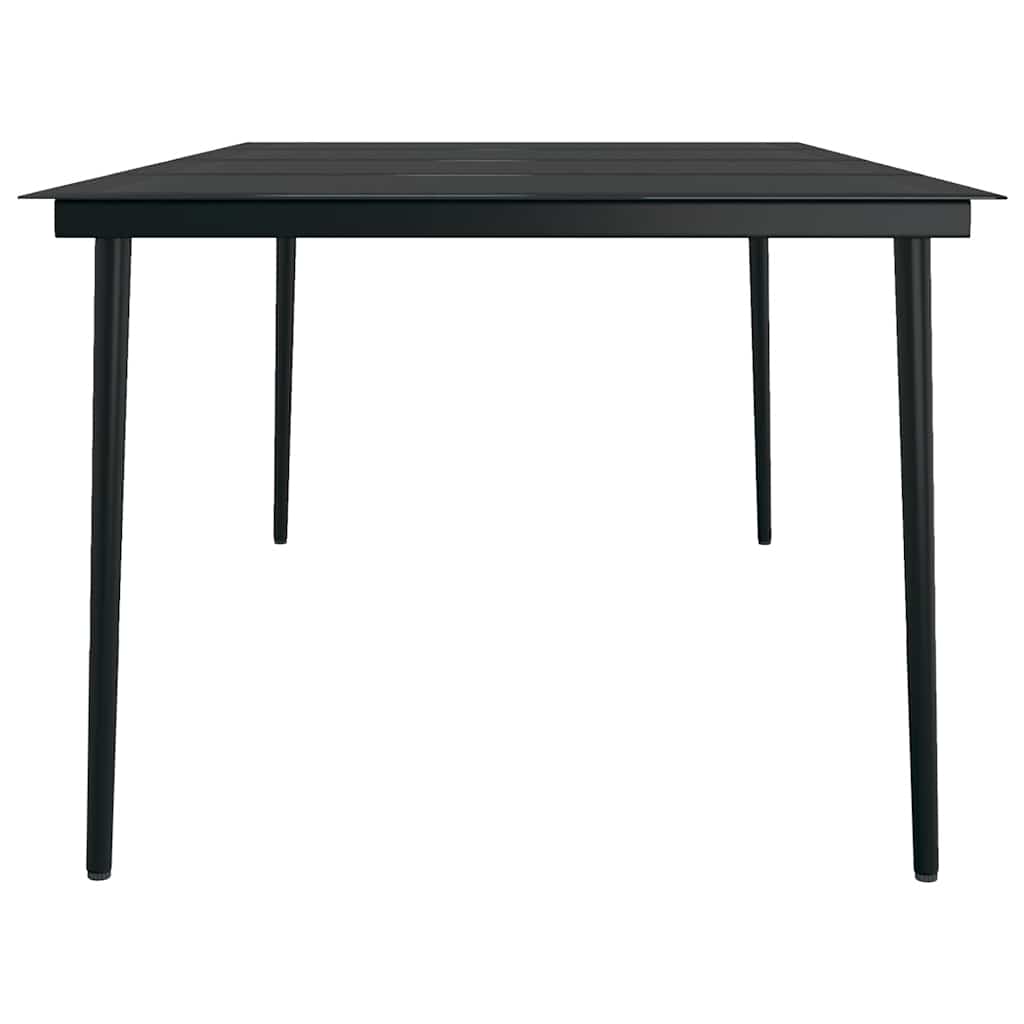 vidaXL 9 Piece Garden Dining Set Brown and Black
