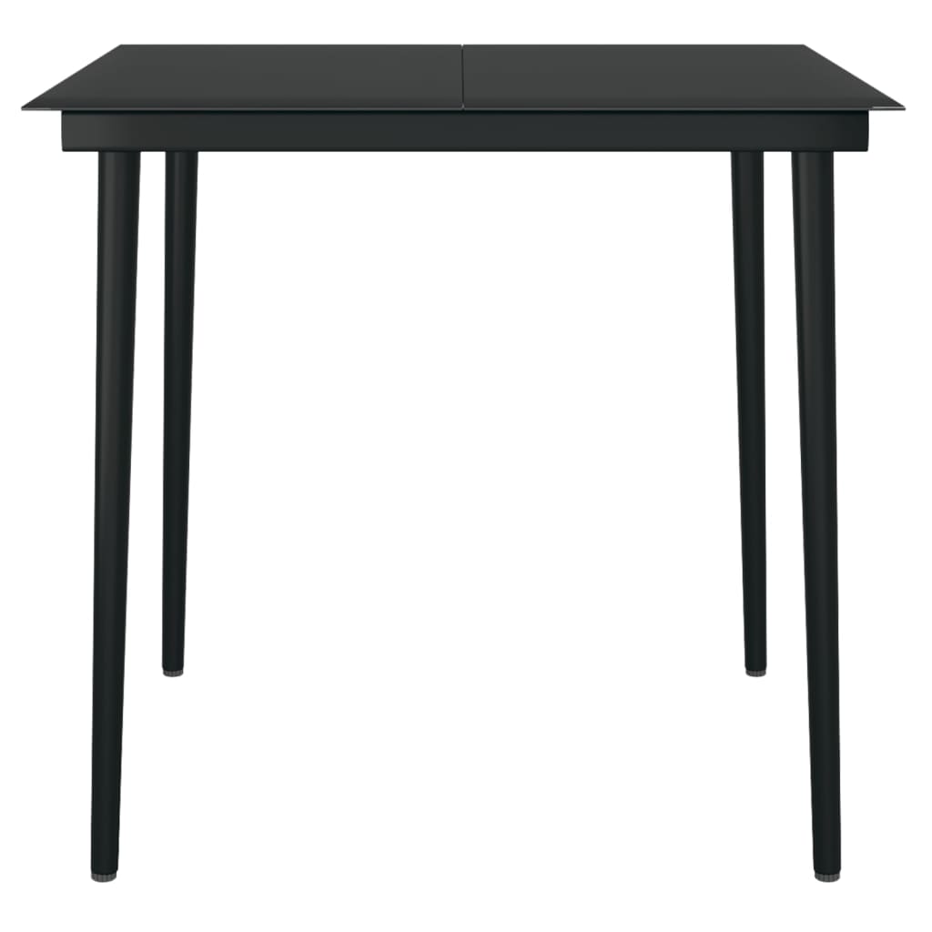 vidaXL Garden Dining Set | Grey and Black