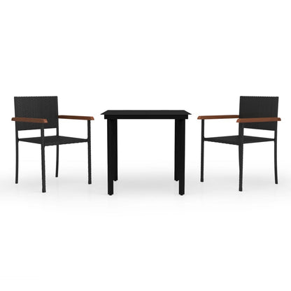 vidaXL Garden Dining Set | Black