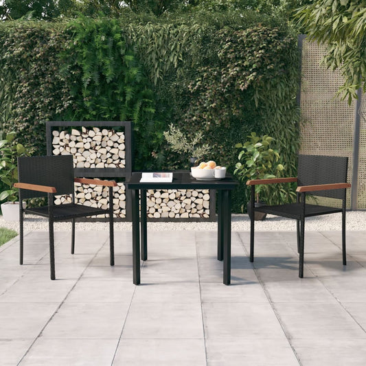 vidaXL Garden Dining Set | Black