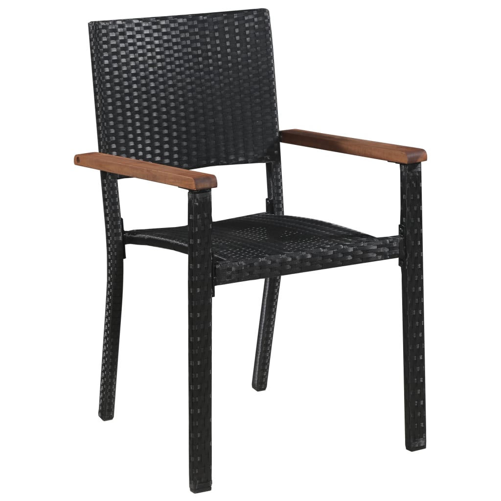 vidaXL Garden Dining Set | Black