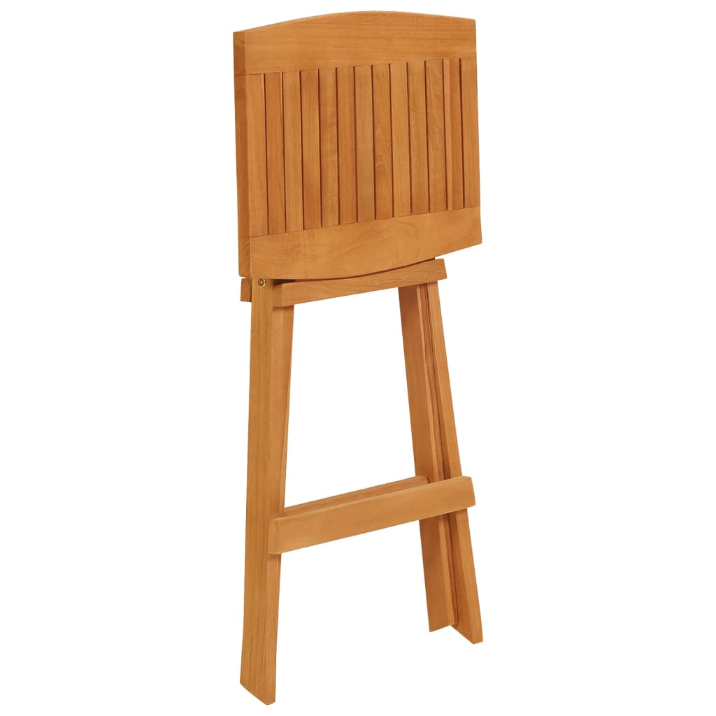 vidaXL 5 Piece Folding Bar Set Solid Wood Teak