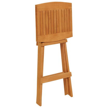 vidaXL 5 Piece Folding Bar Set Solid Wood Teak
