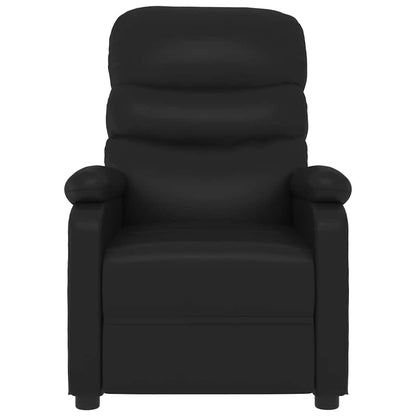 vidaXL Recliner Chair Black Faux Leather