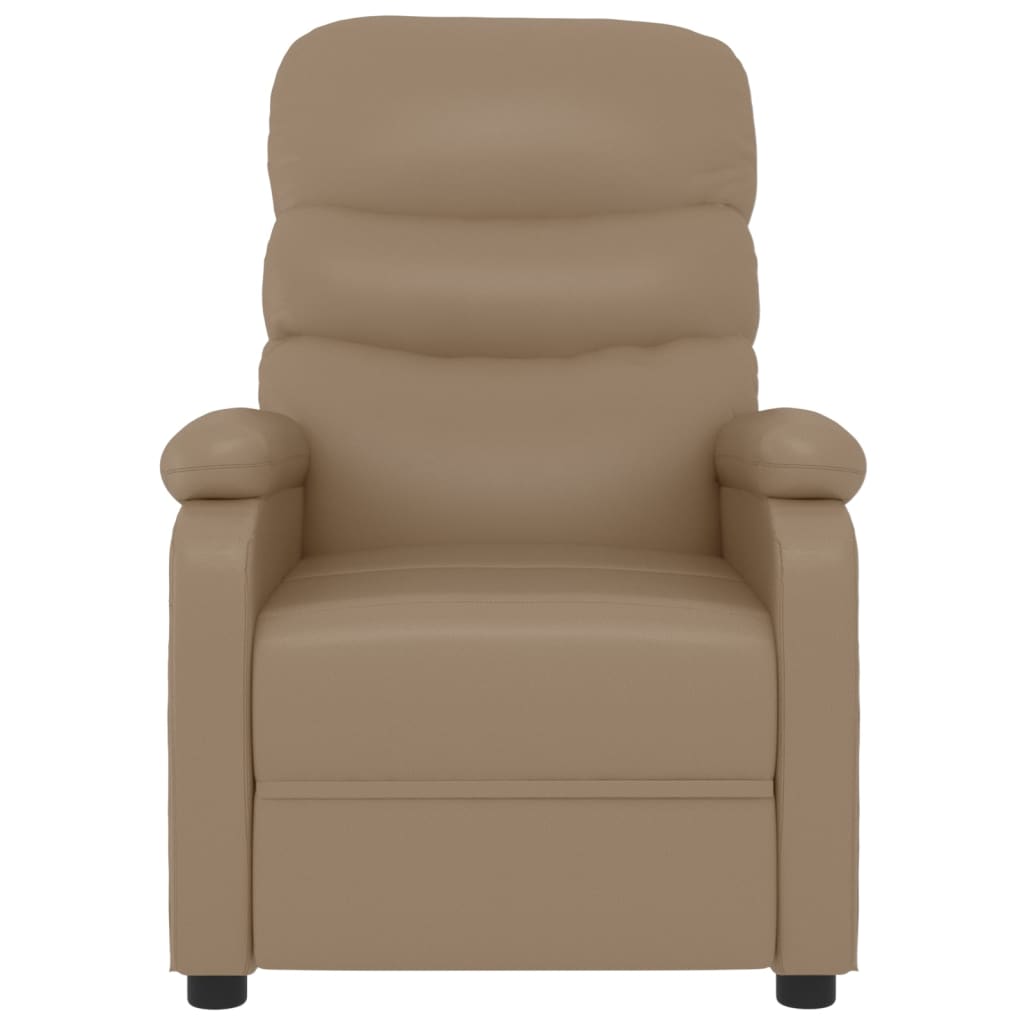 vidaXL Recliner Chair Cappuccino Faux Leather
