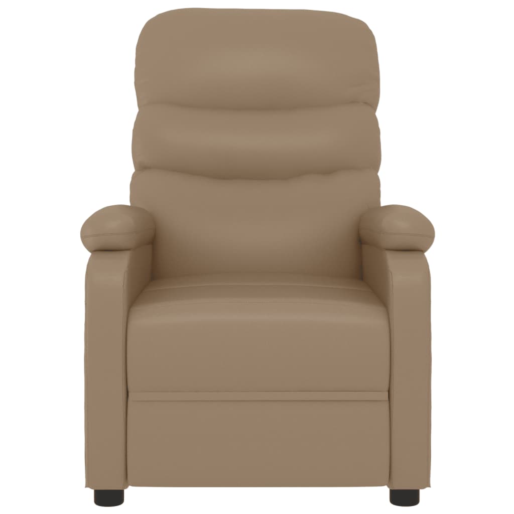 vidaXL Massage Chair Cappuccino Faux Leather
