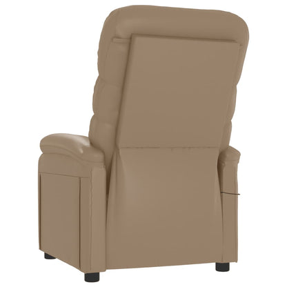 vidaXL Massage Chair Cappuccino Faux Leather