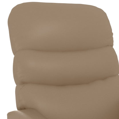 vidaXL Massage Chair Cappuccino Faux Leather