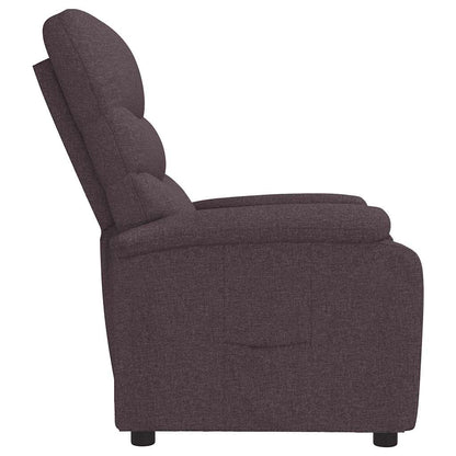 vidaXL Recliner Chair Dark Brown Fabric