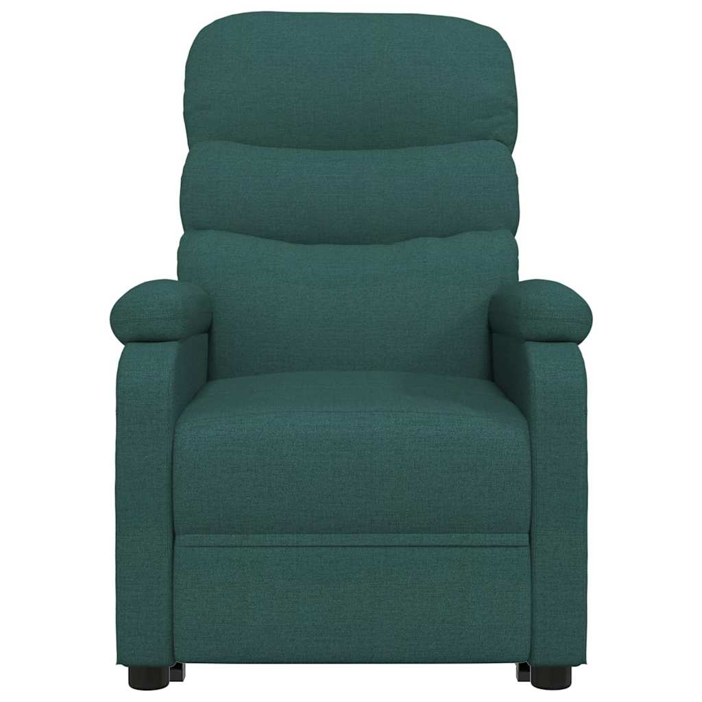 vidaXL Recliner Chair Dark Green Fabric