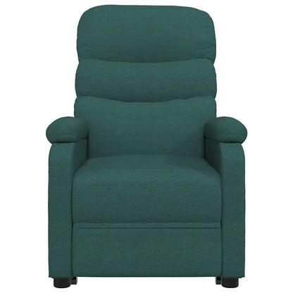 vidaXL Recliner Chair Dark Green Fabric