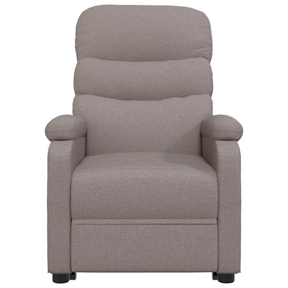 vidaXL Recliner Chair Taupe Fabric