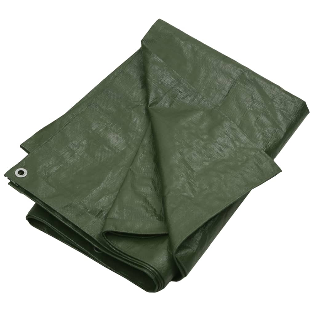 vidaXL Tarpaulin 180 g/m² 4x4 m Green HDPE
