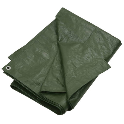 vidaXL Tarpaulin 180 g/m² 4x4 m Green HDPE