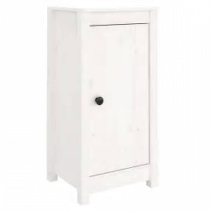 vidaXL Sideboard White 39x35x80 cm Solid Wood Pine