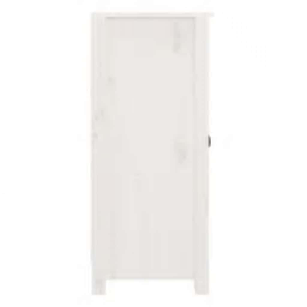 vidaXL Sideboard White 39x35x80 cm Solid Wood Pine