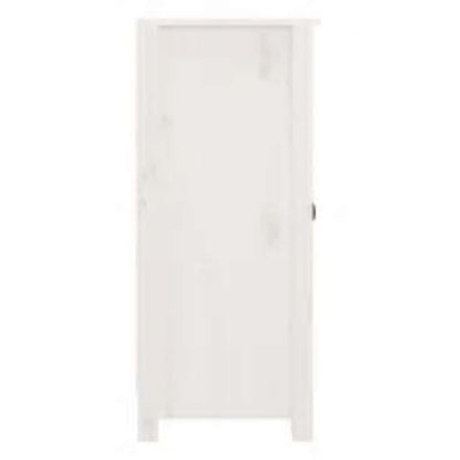 vidaXL Sideboard White 39x35x80 cm Solid Wood Pine