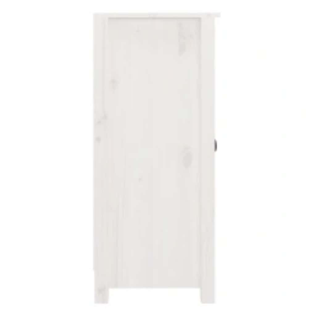 vidaXL Sideboards 2 pcs White 39x35x80 cm Solid Wood Pine