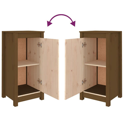 vidaXL Sideboard Honey Brown 39x35x80 cm Solid Wood Pine