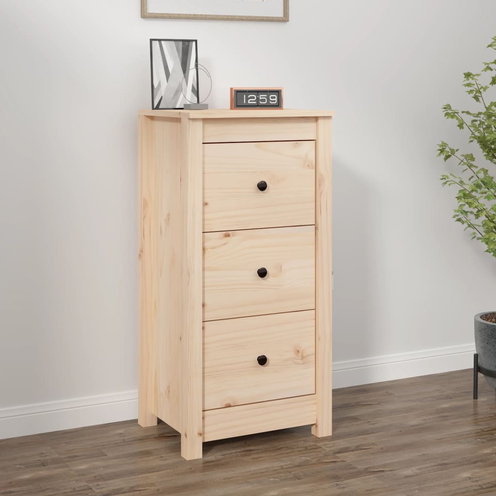 vidaXL Sideboard 40x35x80 cm Solid Wood Pine