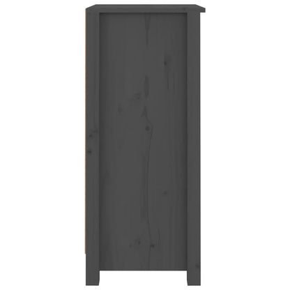 vidaXL Sideboards 2 pcs Grey 40x35x80 cm Solid Wood Pine